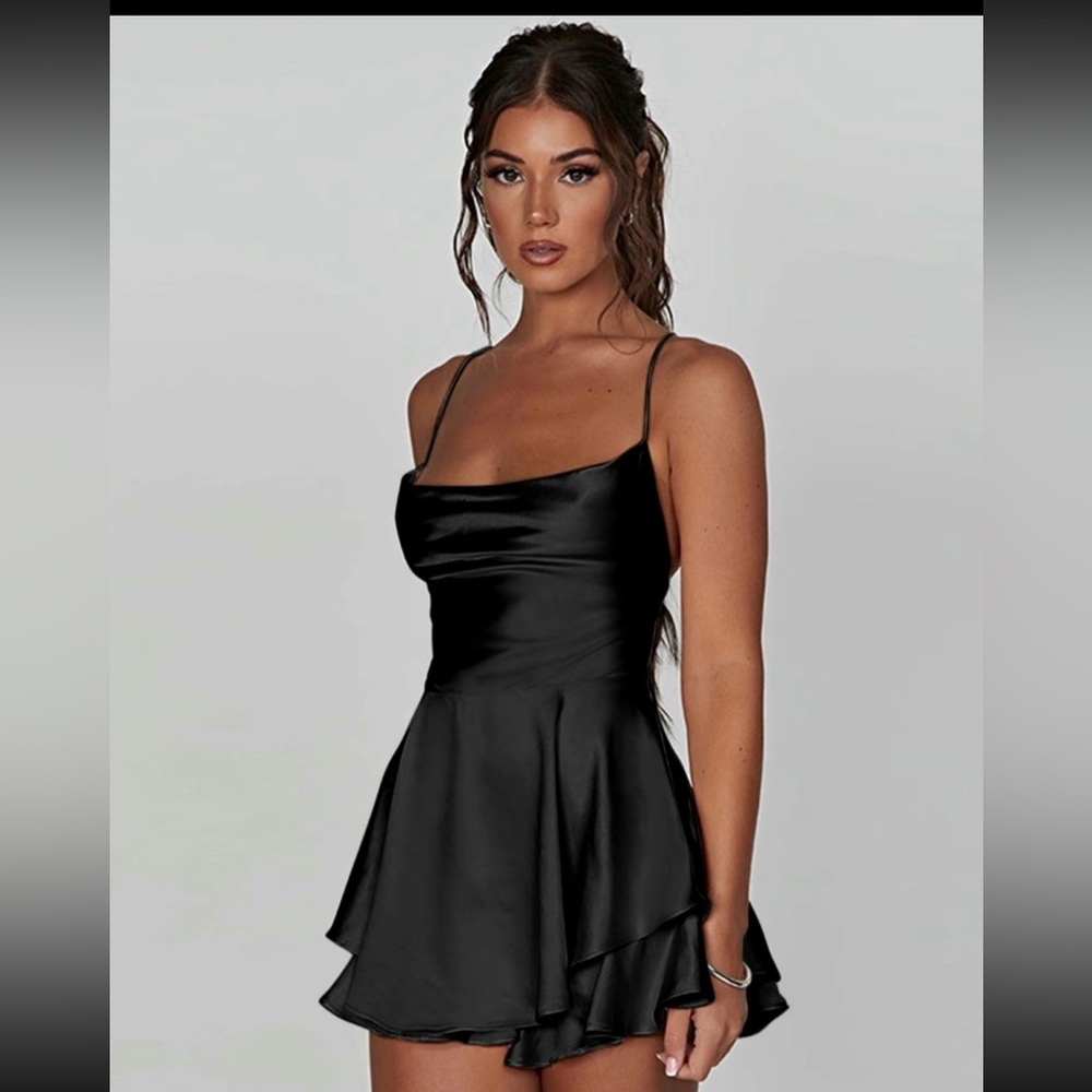 Short black Dress for every and any occasion, dressy and/or summer!